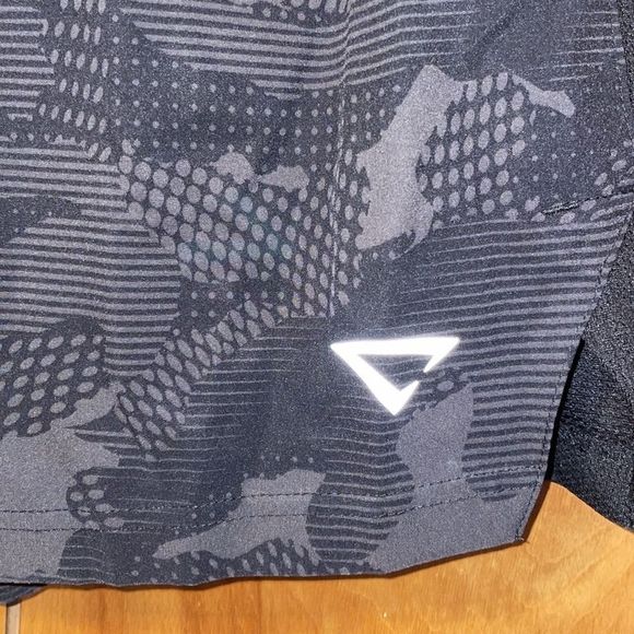 •TECH• CHEETAH BRAND ATHLETIC BLACK/GRAY PERFORMANCE SHORTS IN SIZE SMALL - Picture 3 of 8